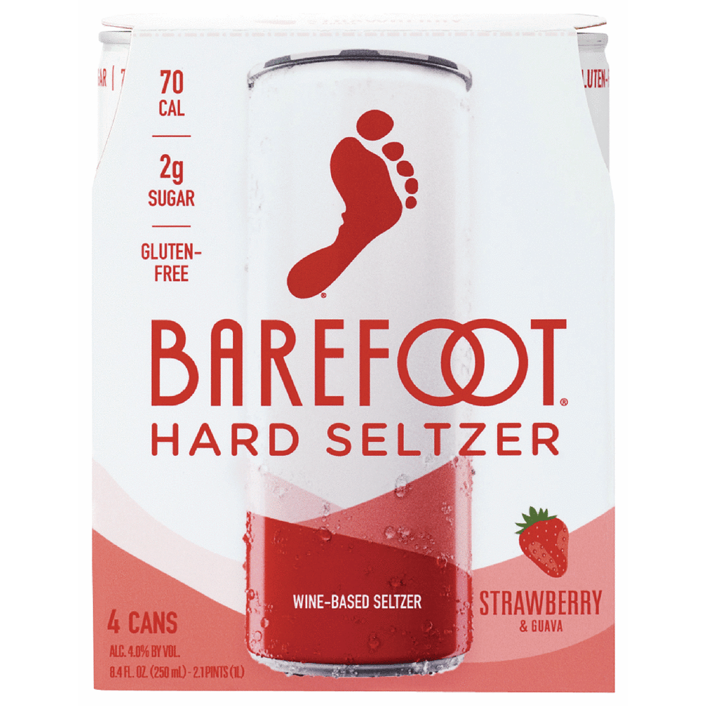 Barefoot Strawberry & Guava Hard Seltzer