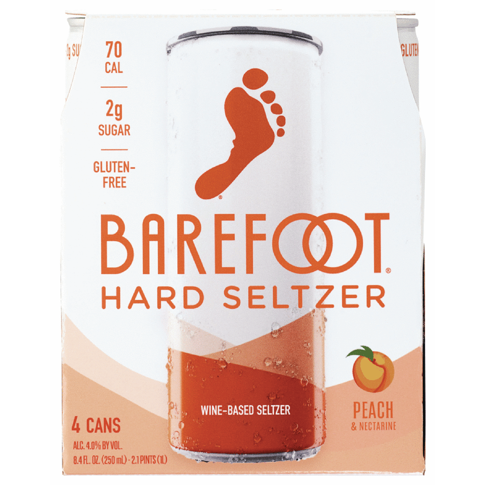 Barefoot Peach & Nectarine Hard Seltzer