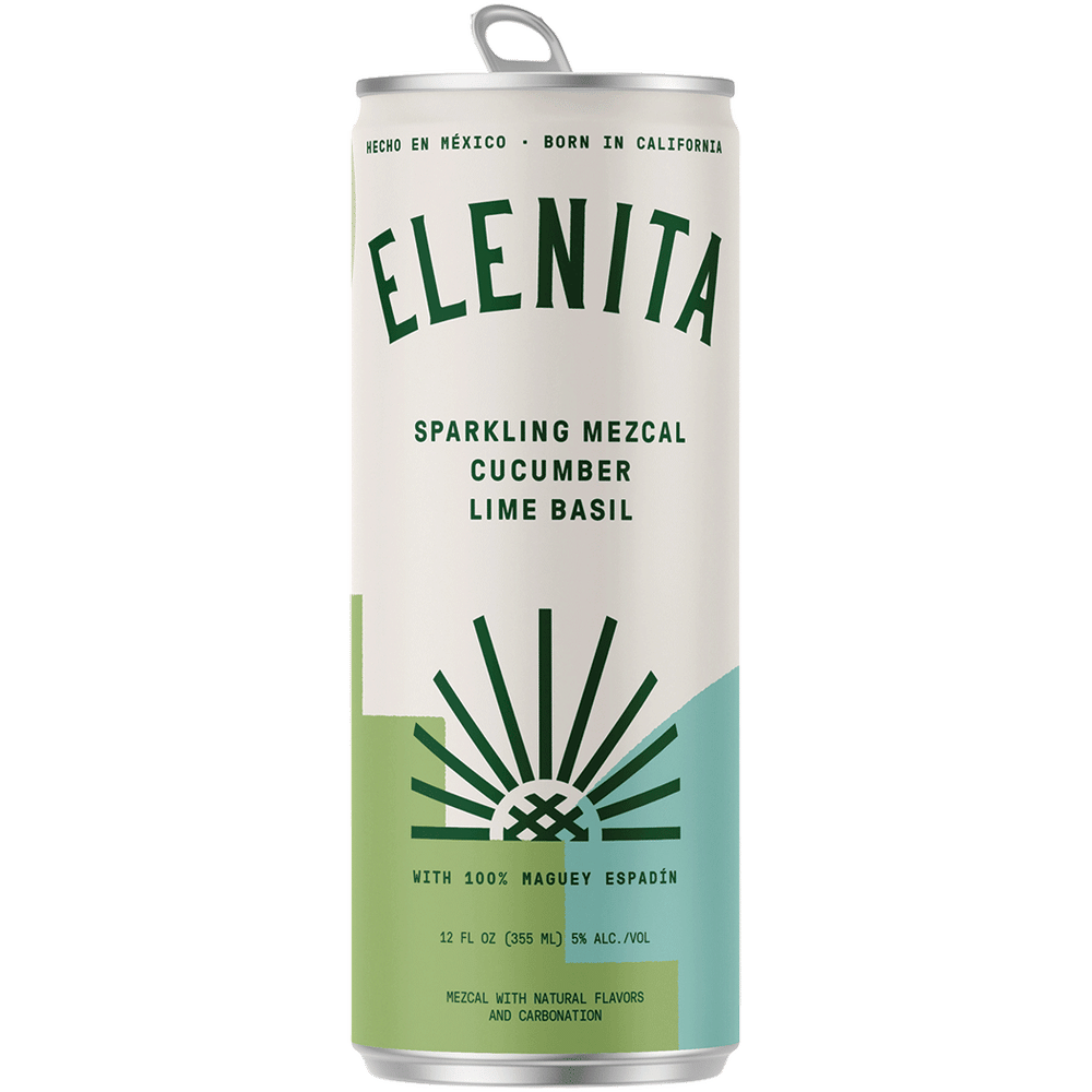 Elenita Sparkling Mezcal Cucumber Lime Basil