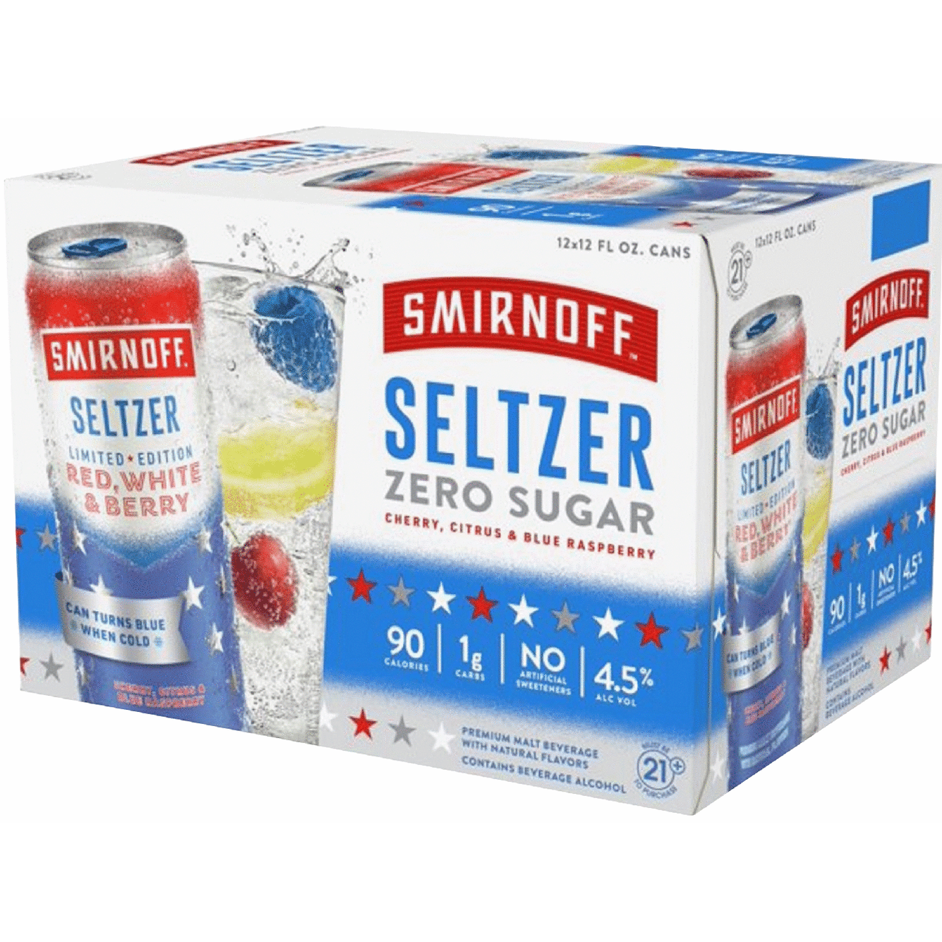 Smirnoff Seltzer Red White & Berry