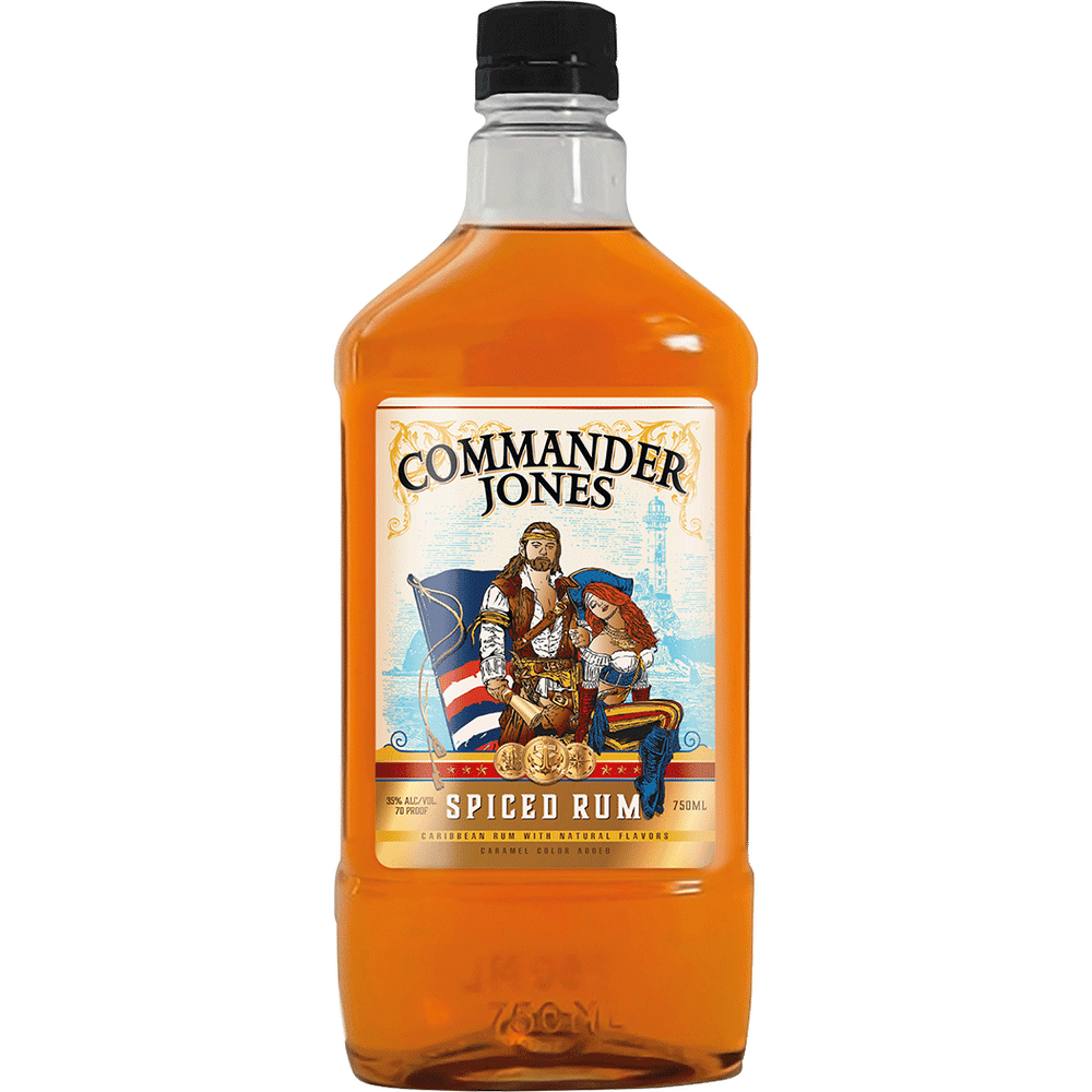 Commander Jones Spiced Rum Plastic