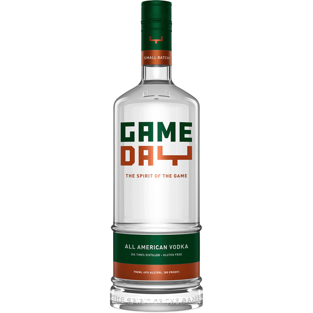 GameDay All American Vodka Orange & Green