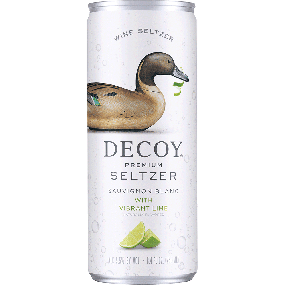 Decoy Premium Seltzer Sauvignon Blanc with Vibrant Lime