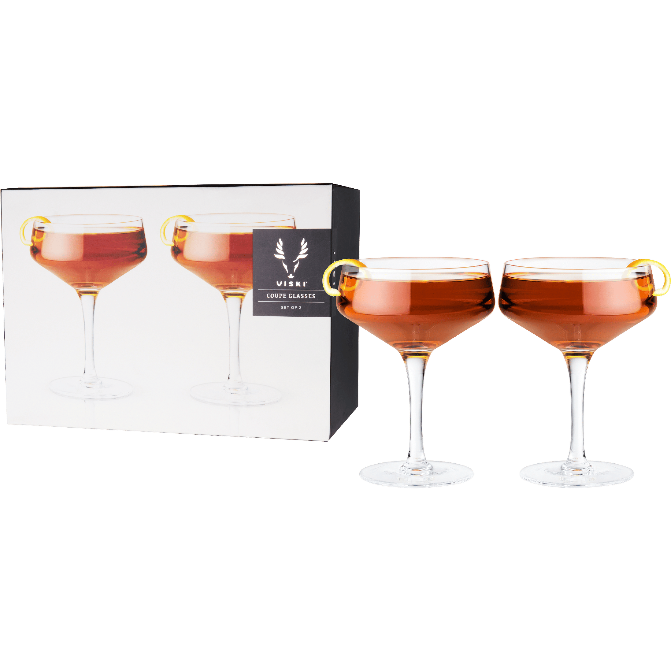 Viski - Crystal Coupe Glass 2pk | Total Wine & More