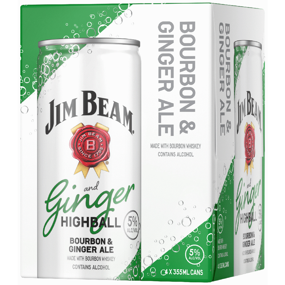 Jim Beam Ginger Highball Bourbon Seltzer
