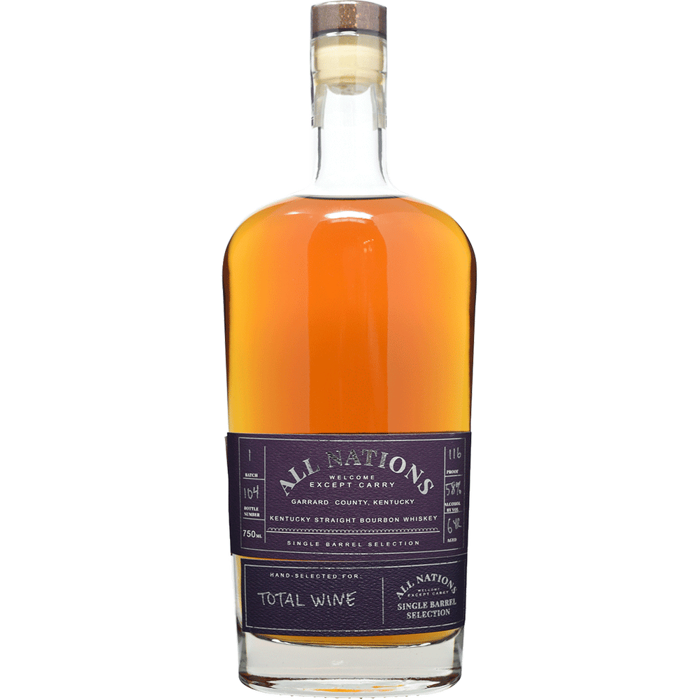 All Nations Single Barrel Bourbon 6 Year Barrel Select