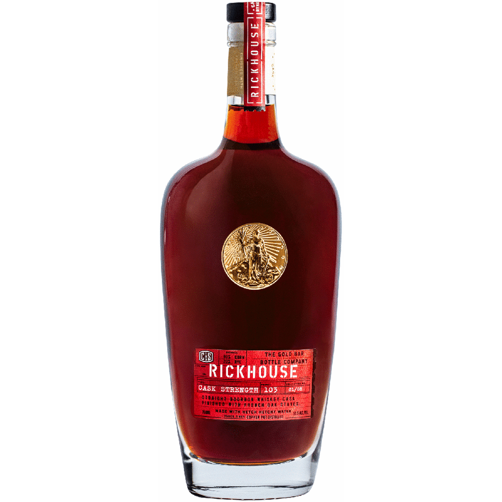 Gold Bar Rickhouse Cask Strength Bourbon Whiskey