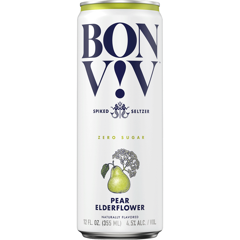 BON V!V Pear Elderflower Spiked Seltzer