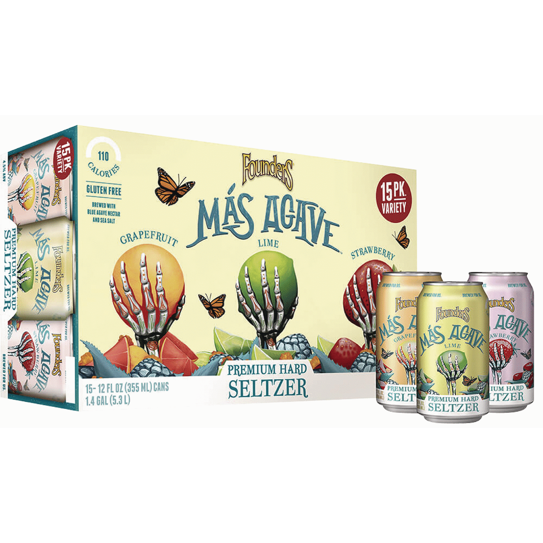 Founders Mas Agave Premium Hard Seltzer