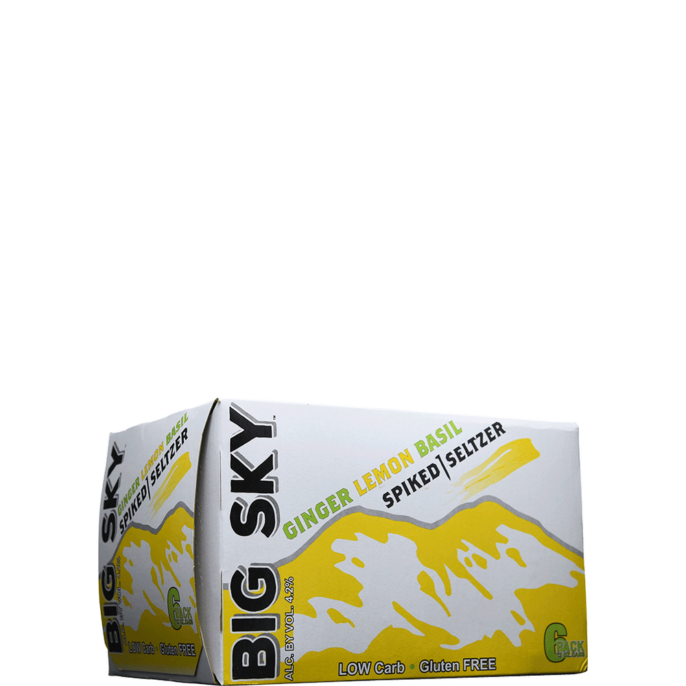 Big Sky Ginger Lemon Basil Spiked Seltzer