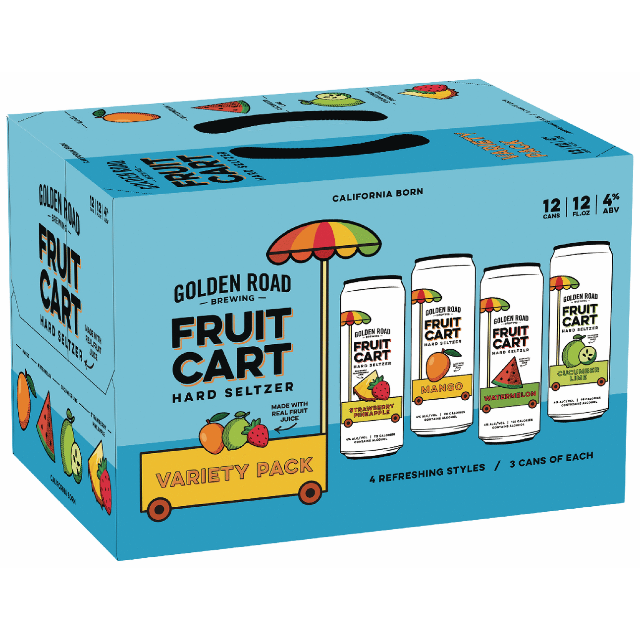 Golden Road Fruit Cart Hard Seltzer Variety Pack