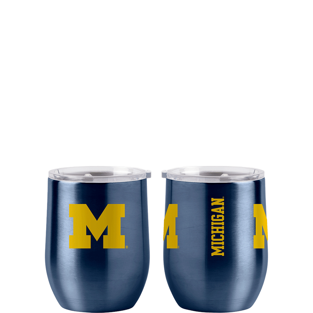 Univeristy of Michigan - 16oz Stainless Setmless Wine Glass
