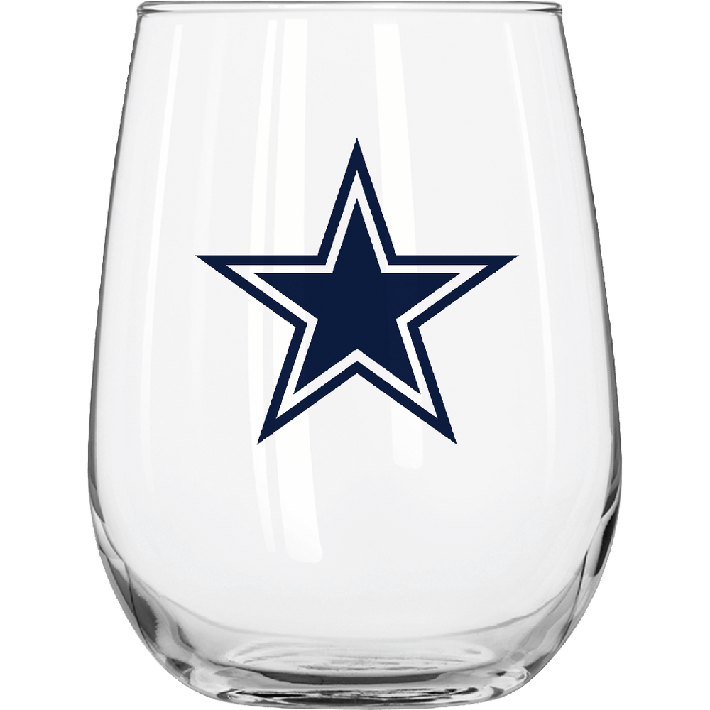 Dallas Cowboys - 16oz Stemless Wine Glass