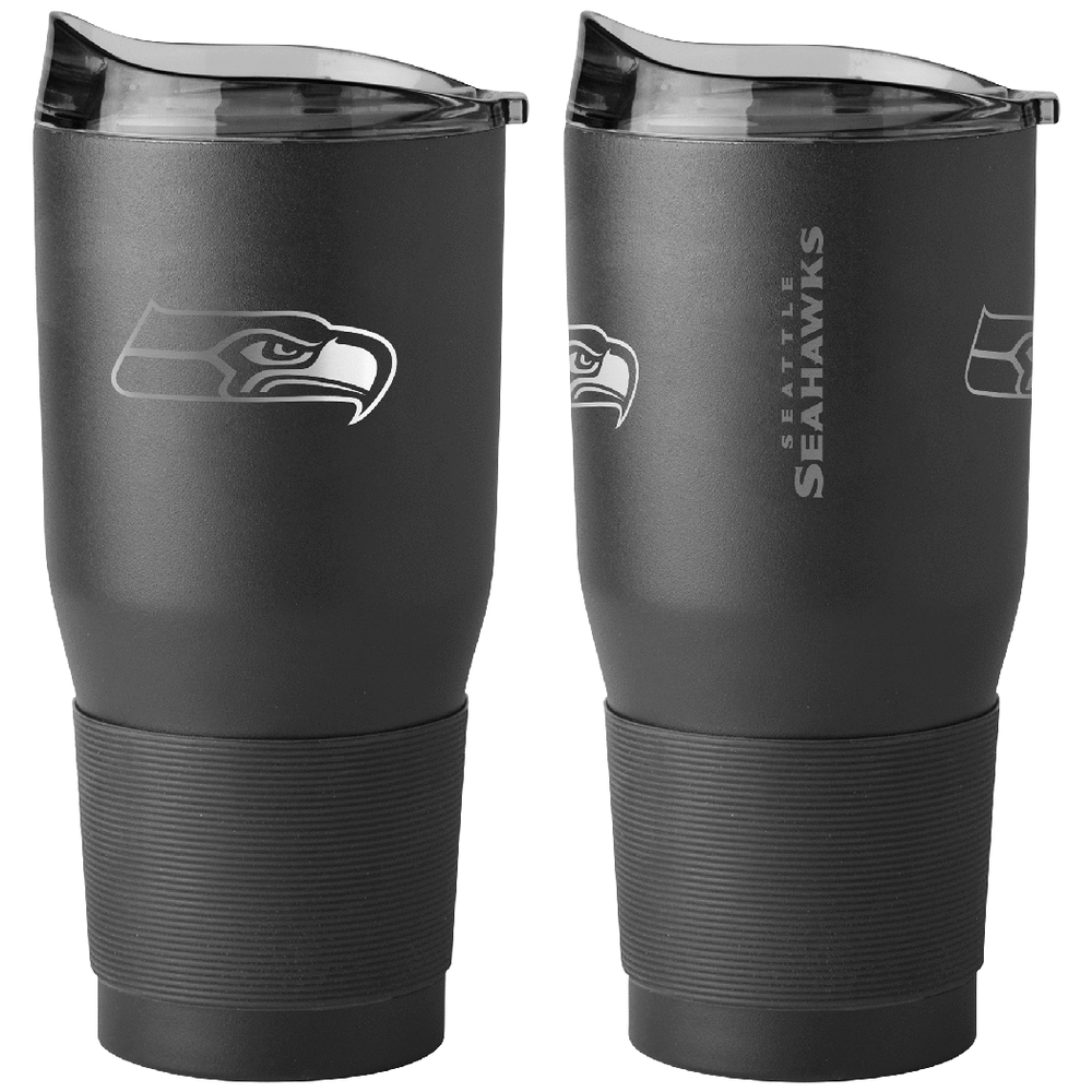Seattle Seahawks - 30oz Etch Black Tumbler