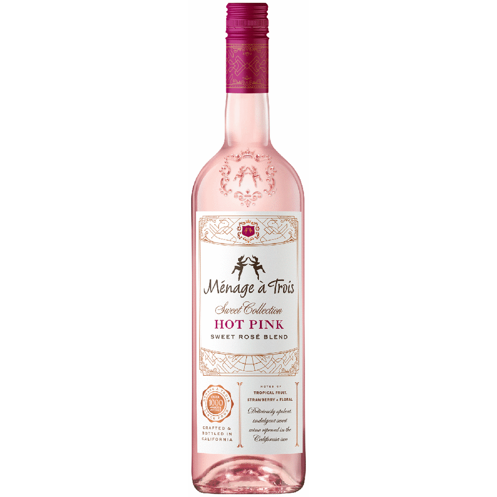 Menage a Trois Hot Pink Sweet Rose | Total Wine & More