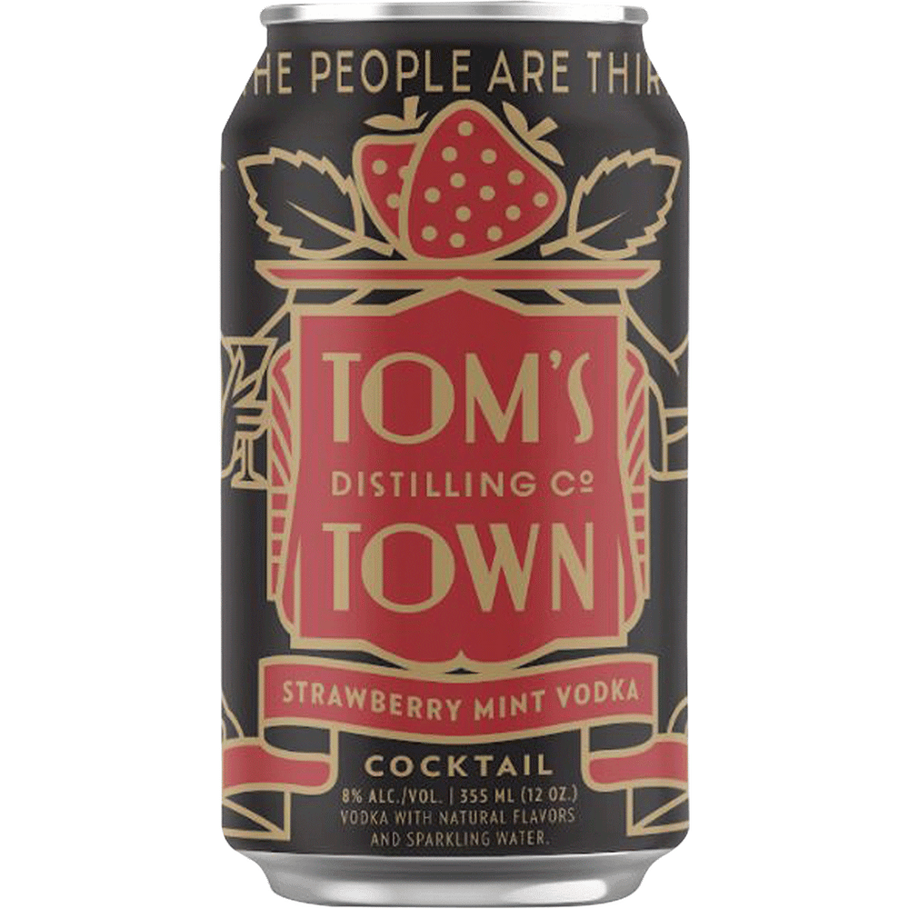 Tom's Town Strawberry Mint Vodka Cocktail
