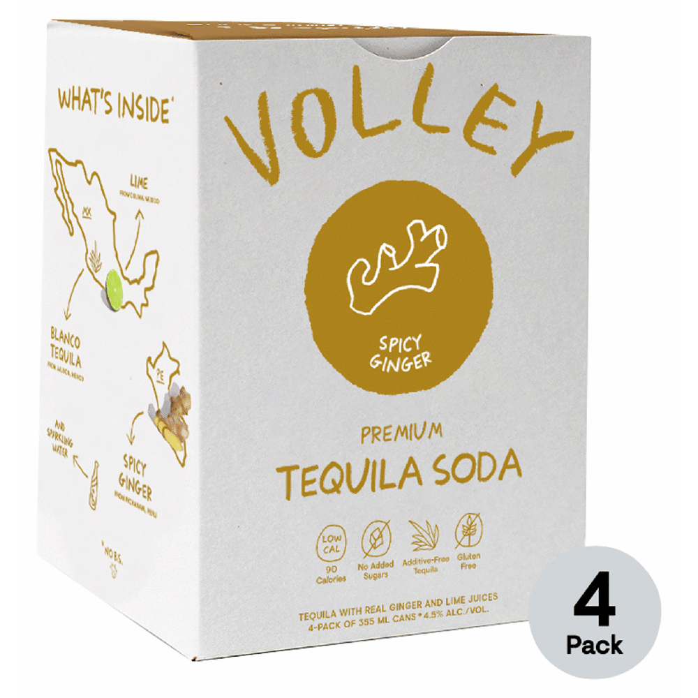 Volley Spicy Ginger Tequila Seltzer