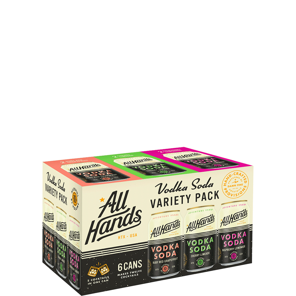 All Hands Vodka Soda Variety Pack