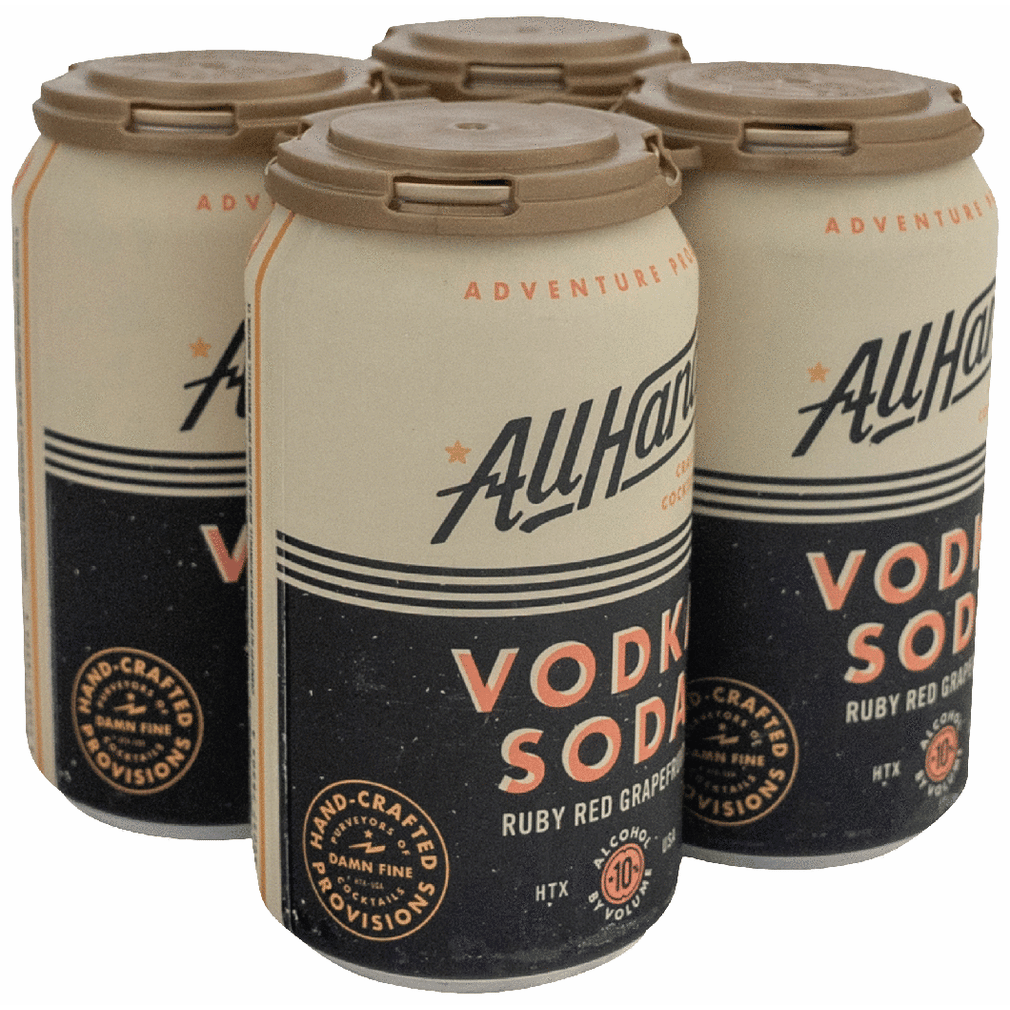 All Hands Ruby Red Grapefruit Vodka Soda