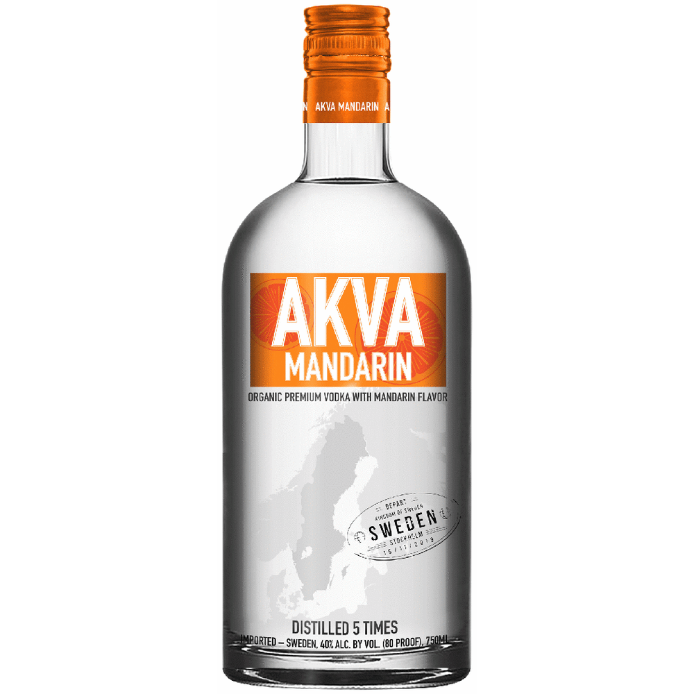 Akva Mandarin Swedish Vodka