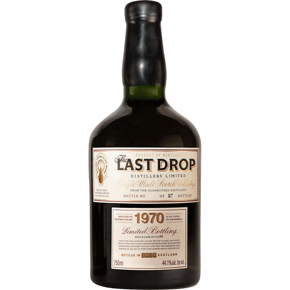The Last Drop Glenrothes 1970 Single Malt Scotch Cask #10588