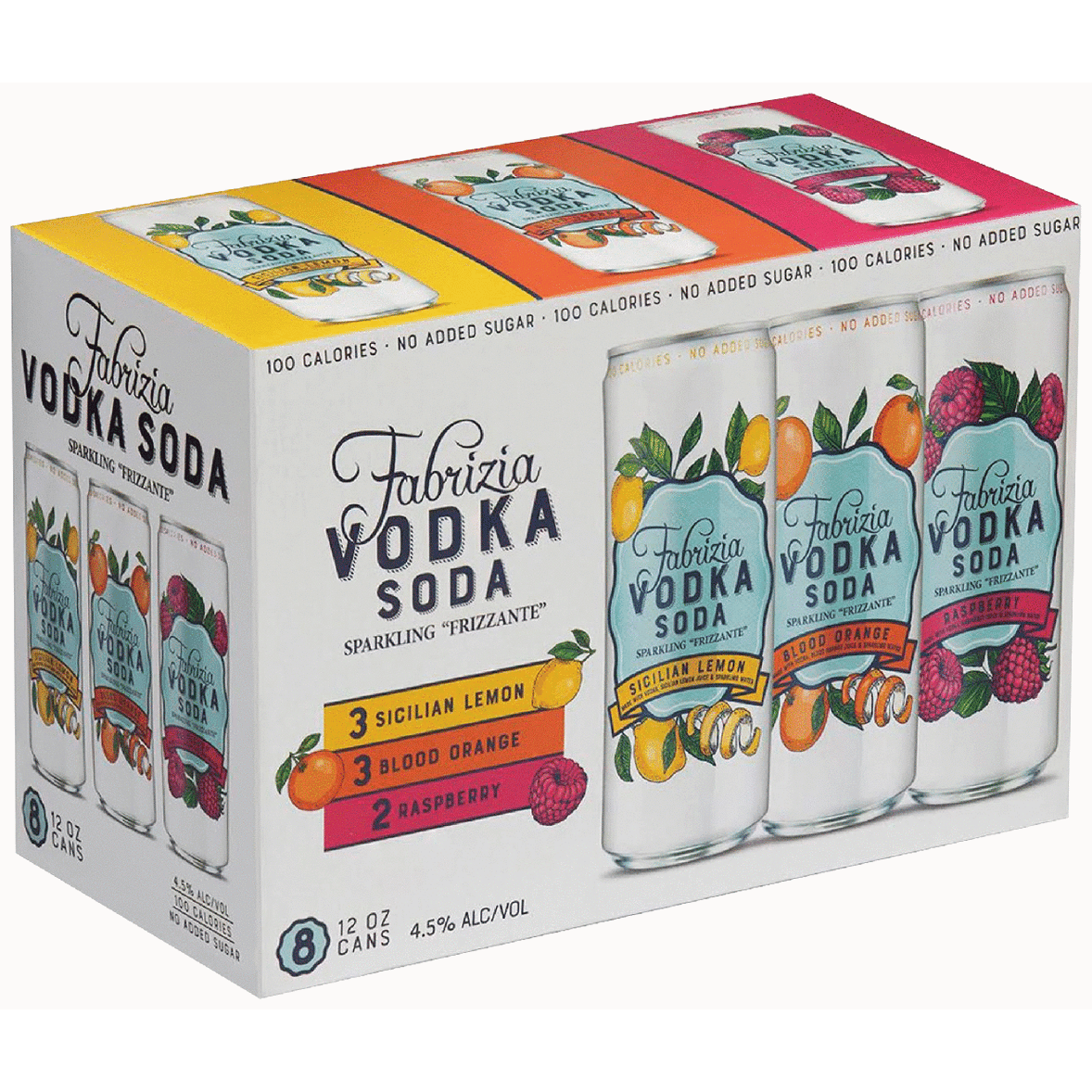 Fabrizia Vodka Soda Variety 8 Pack