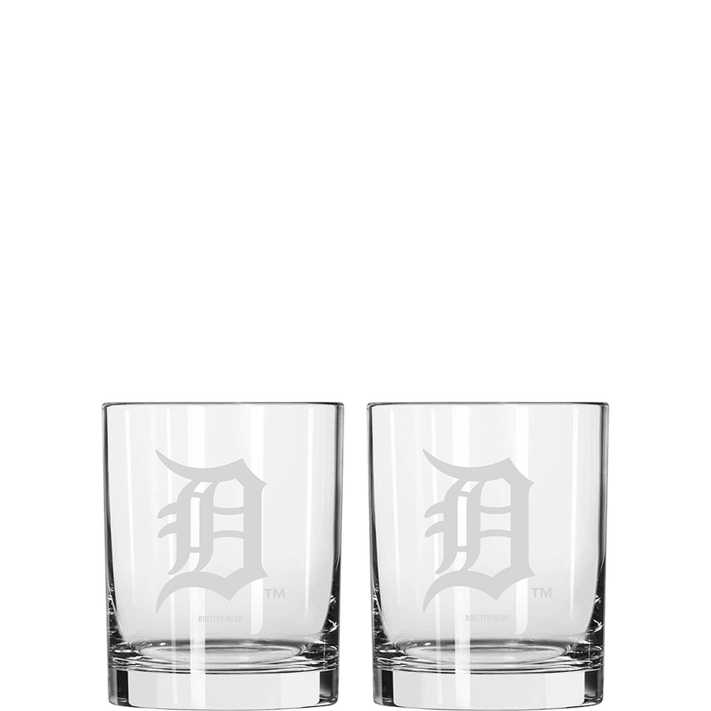 Detroit Tigers 14oz Frost Rocks Glass