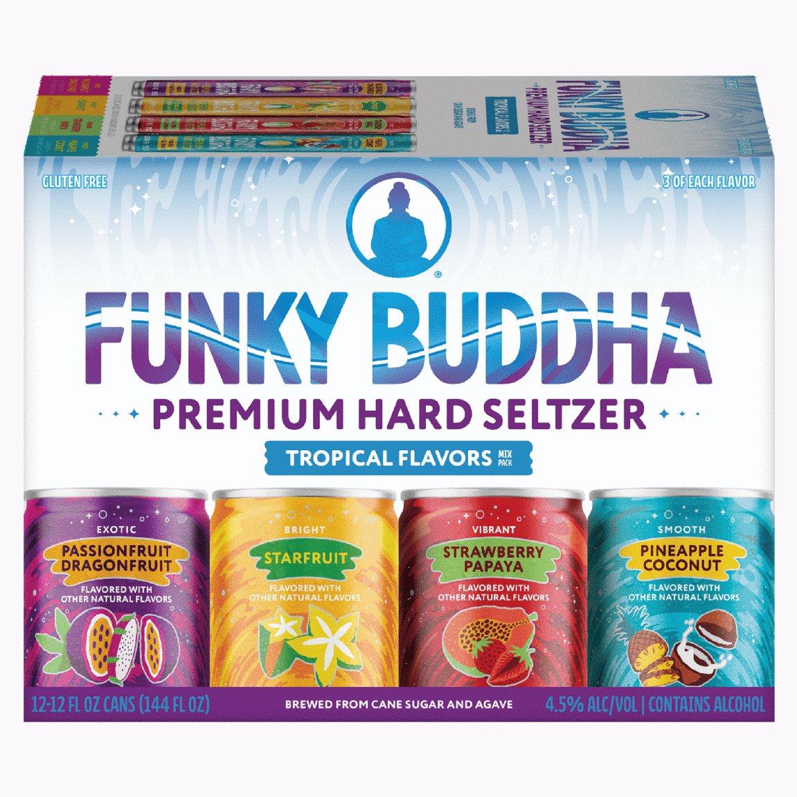 Funky Buddha Premium Hard Seltzer Tropical Variety Pack