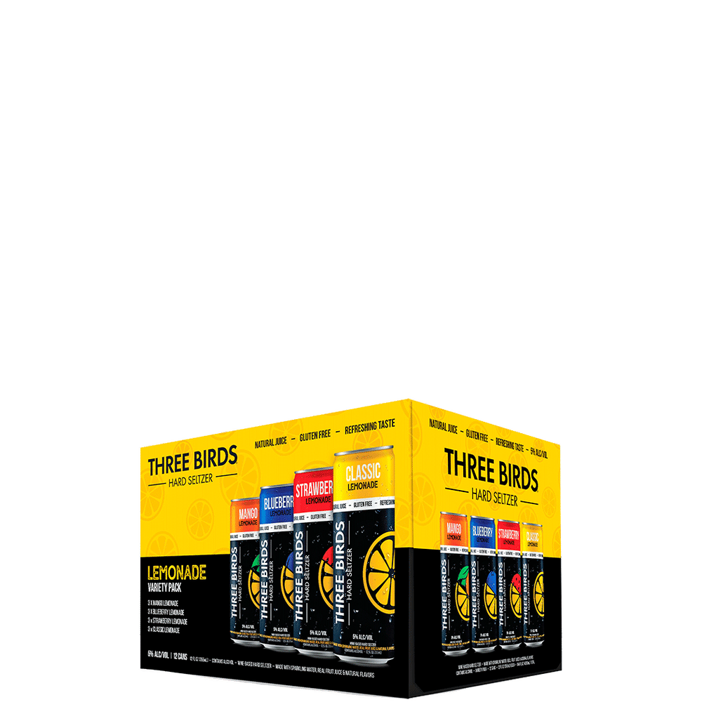 Three Birds Hard Seltzer Lemonade Variety