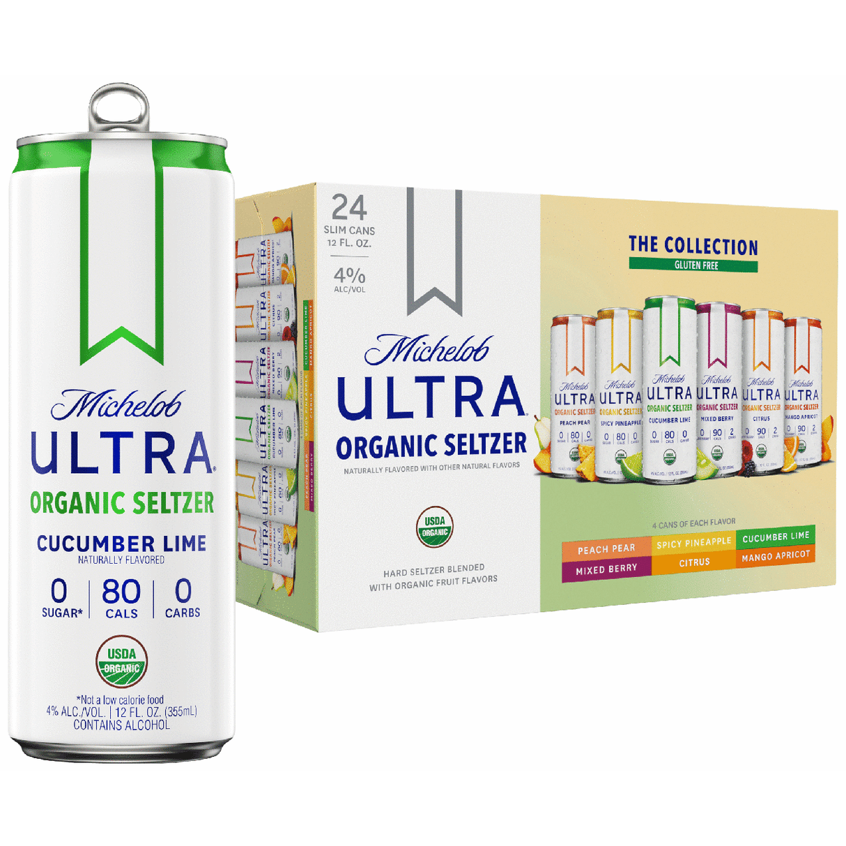 Michelob Ultra Signature Collection Organic Hard Seltzer Variety