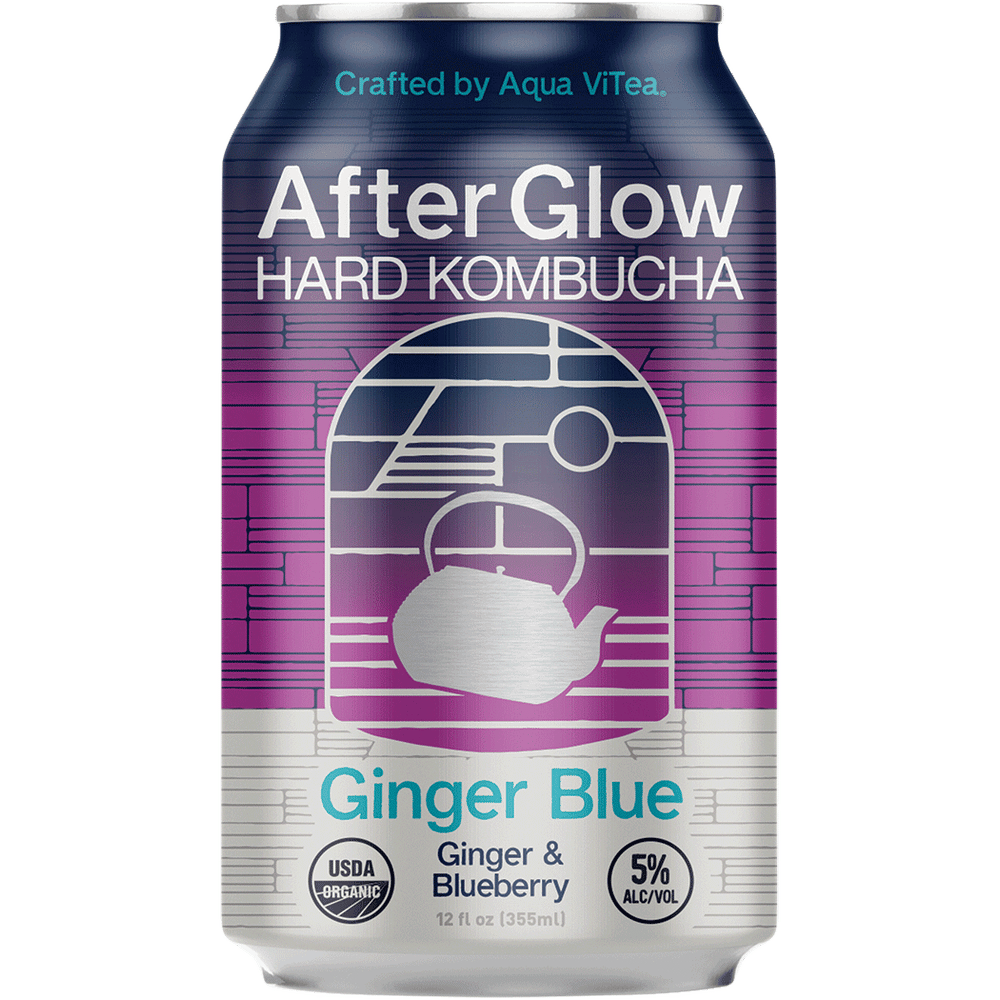 AfterGlow Ginger Blue Hard Kombucha