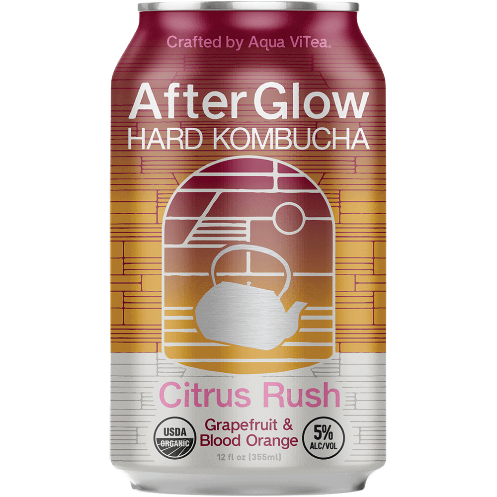 AfterGlow Citrus Rush Hard Kombucha