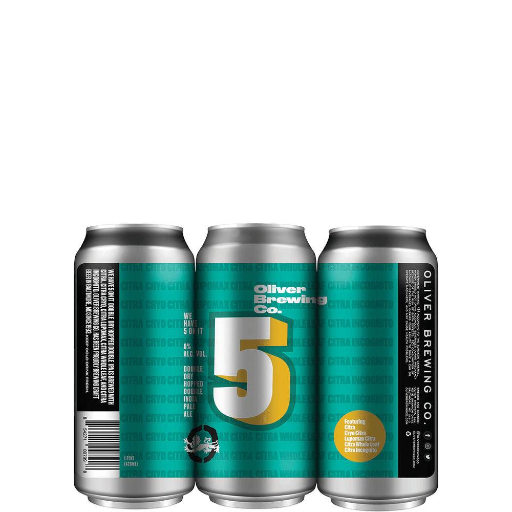 Oliver Brewing We Have 5 on It
