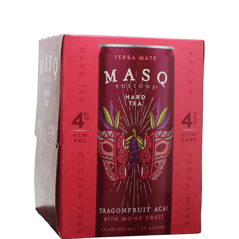 MASQ Fusions Hard Tea Dragonfruit Acai 4pk can