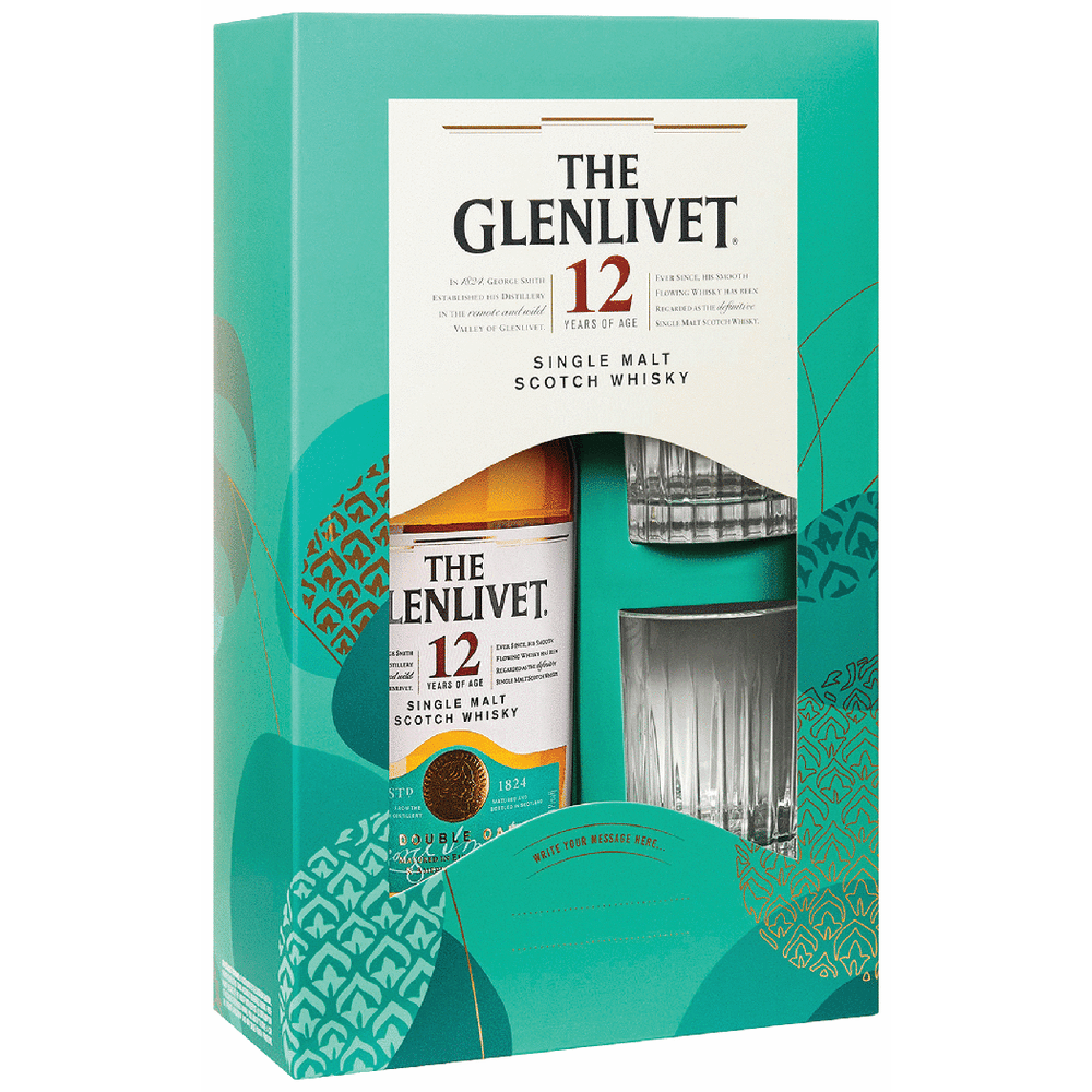 Glenlivet 12 Year with 2 Glasses Gift | Total Wine & More