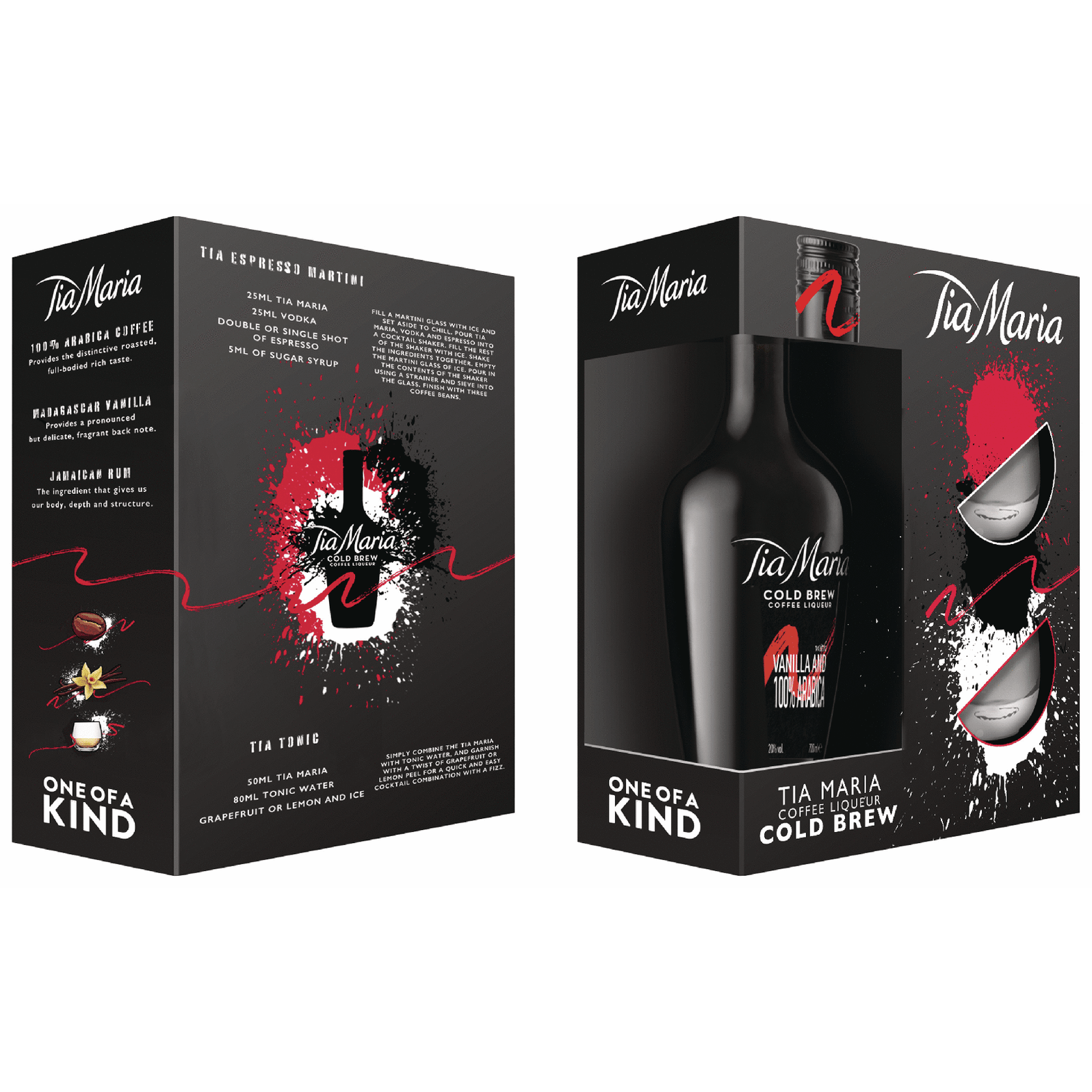 Tia Maria with 2 Glasses Gift