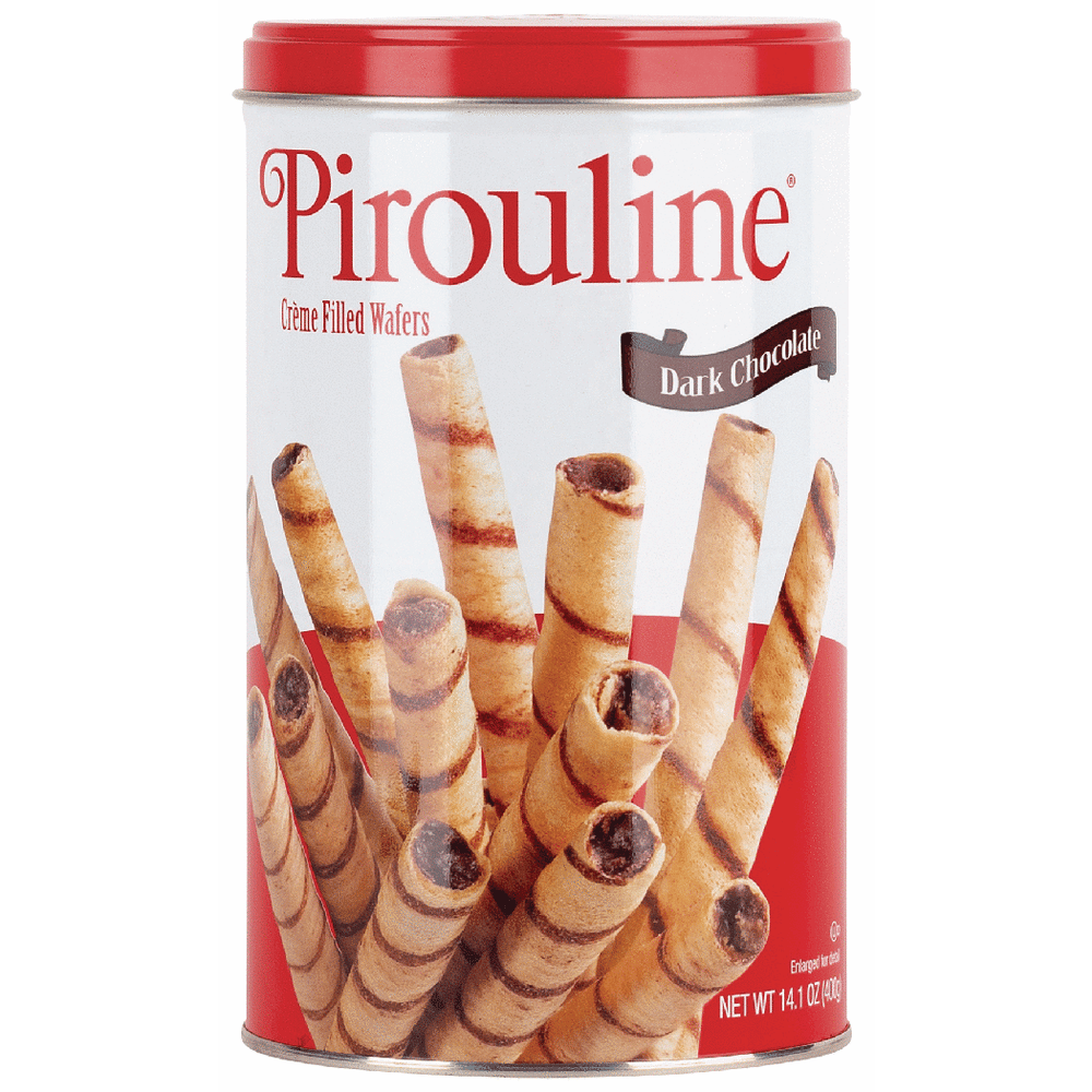 Pirouline Dark Chocolate Cookies - Tin