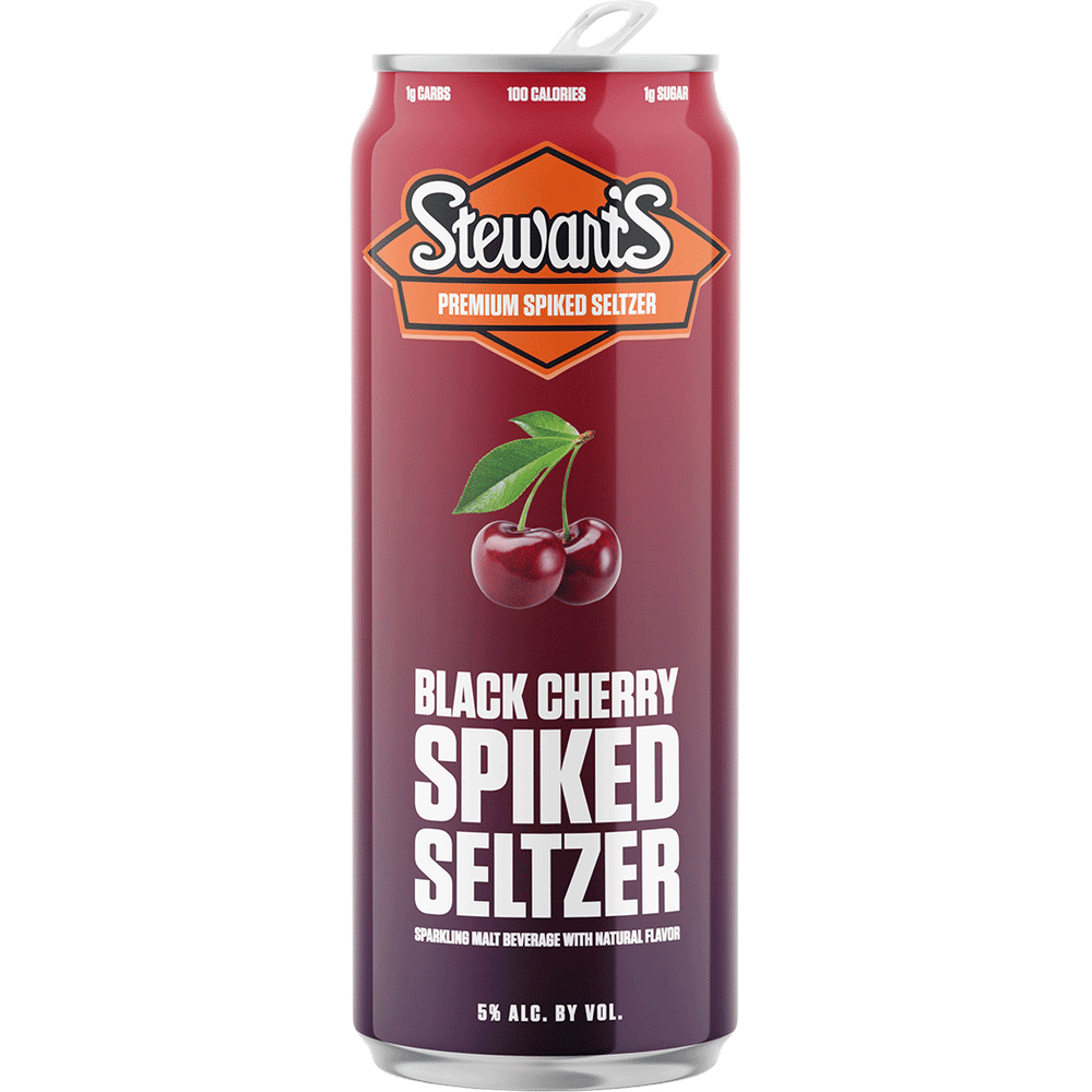 Stewarts Black Cherry Spiked Seltzer