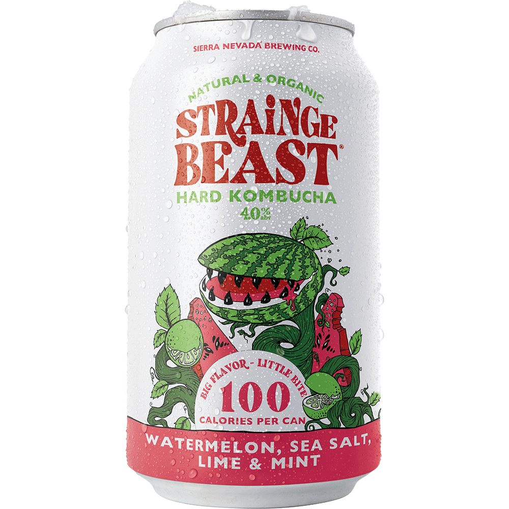 Strainge Beast Watermelon Sea Salt Lime & Mint Hard Kombucha