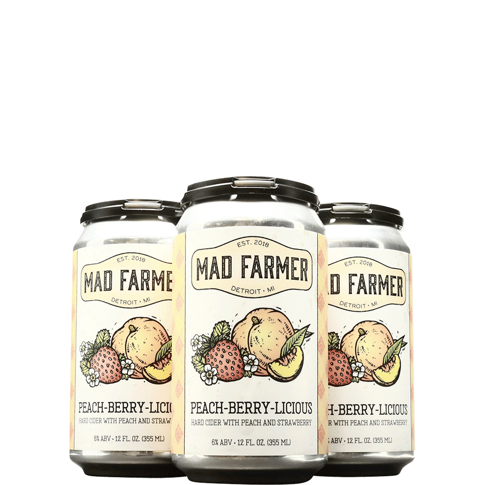 Mad Farmer Peach Berrylicious Cider
