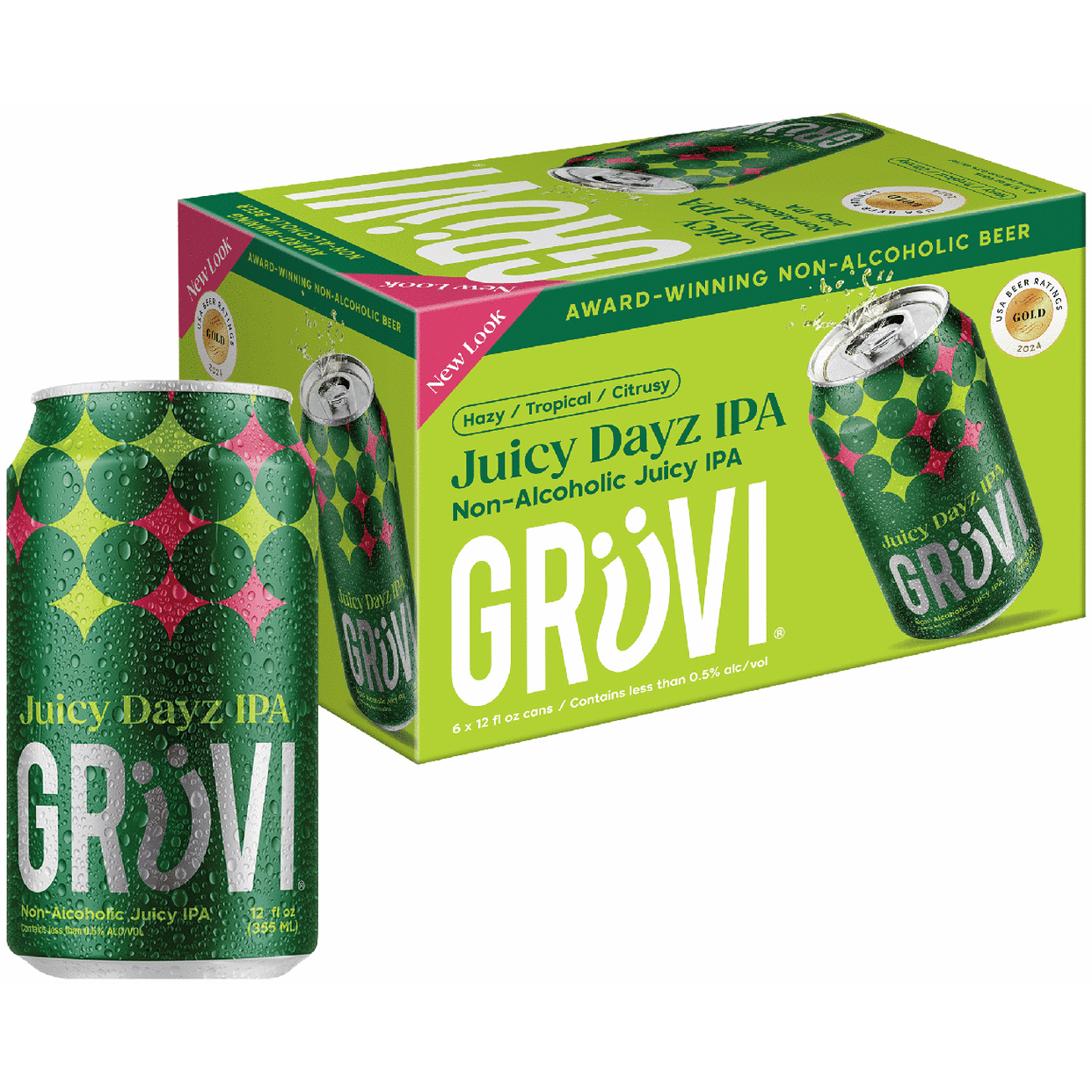 Gruvi Non-Alcoholic Juicy Dayz IPA