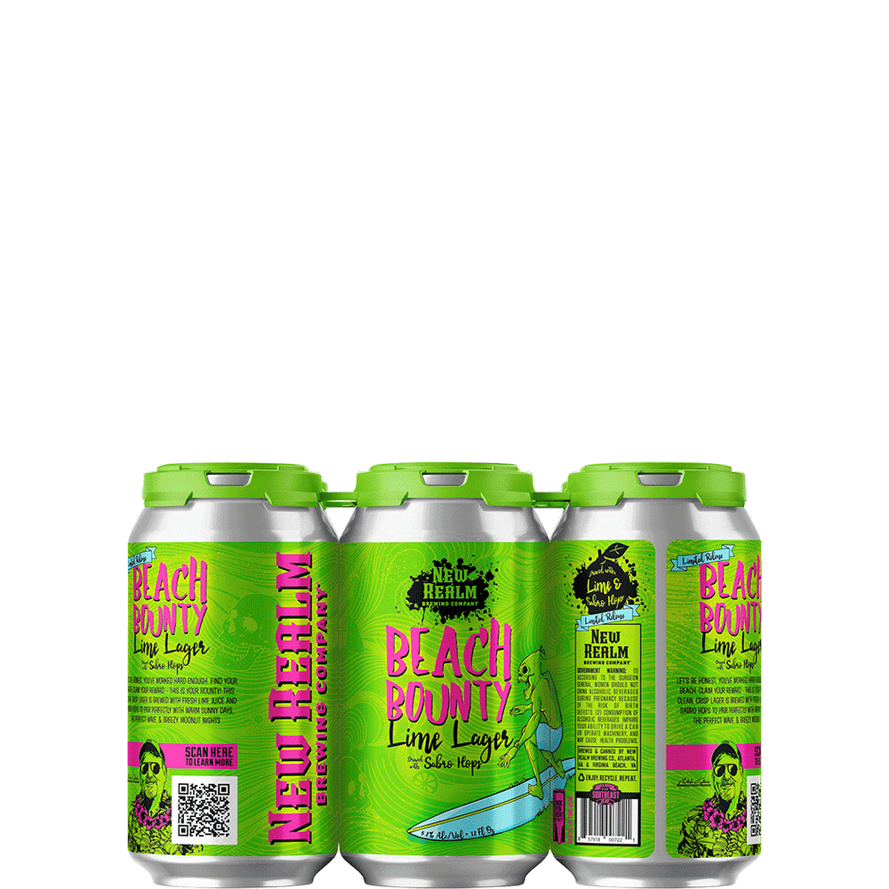 New Realm Beach Bounty Lime Lager
