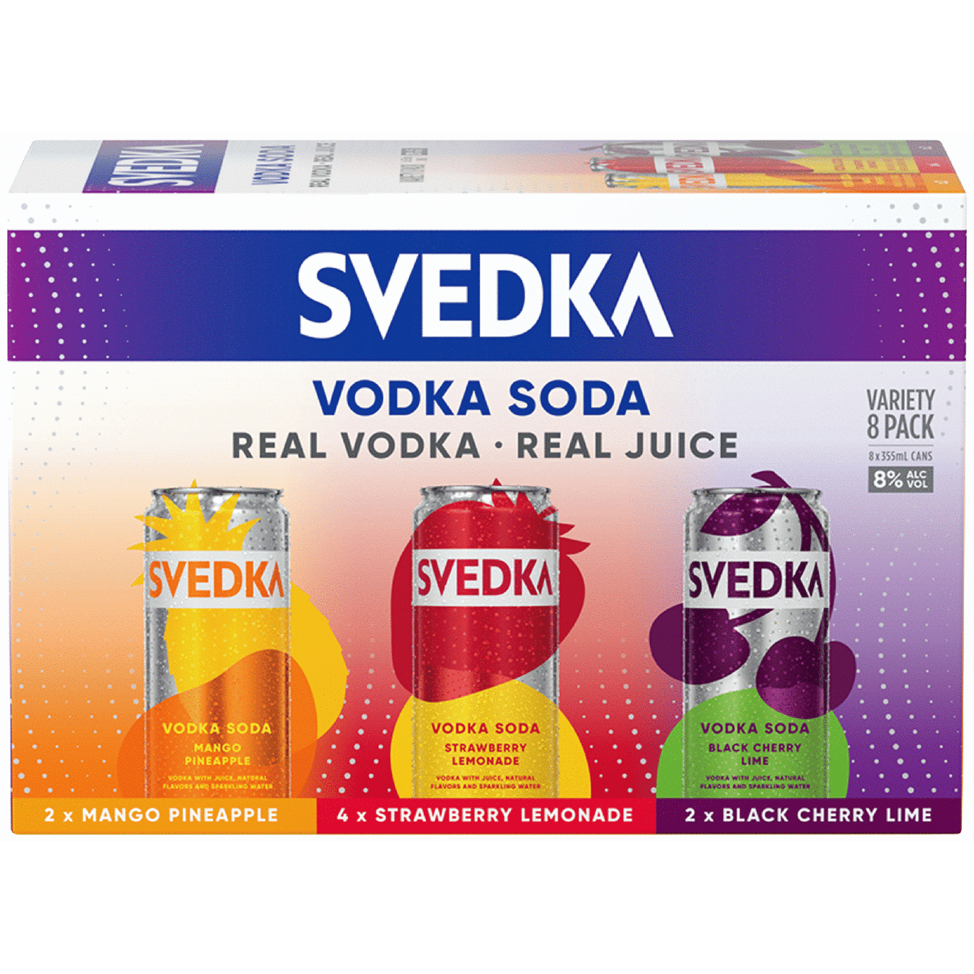 SVEDKA Variety Pack Vodka Soda Ready to Drink Cocktail