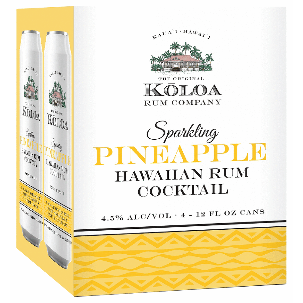 Koloa Sparkling Pineapple Hawaiian Rum Cocktail
