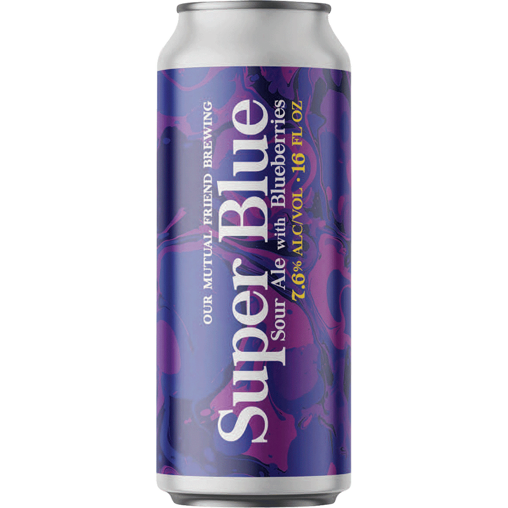 Our Mutual Friend Super Blue Sour Ale with Blueberries
