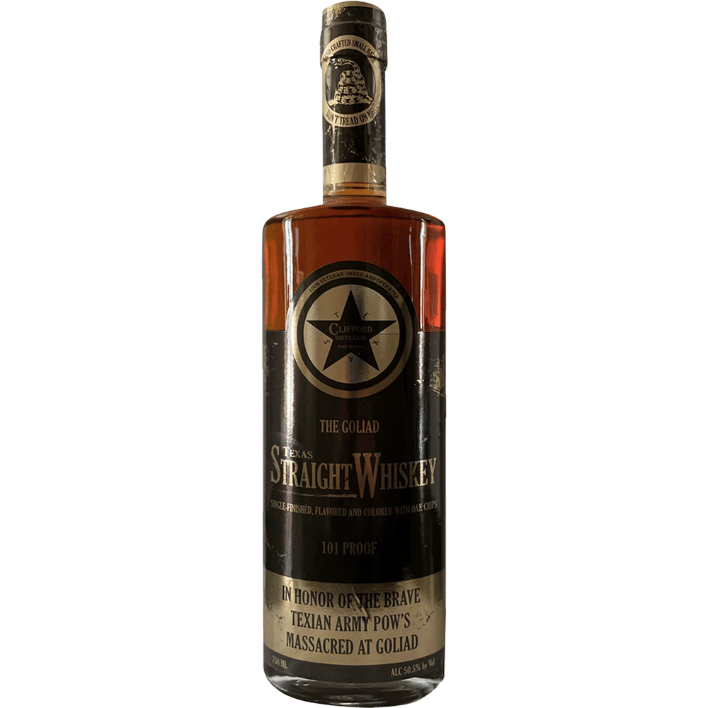 Clifford Distilling The Goliad Texas Straight Whiskey