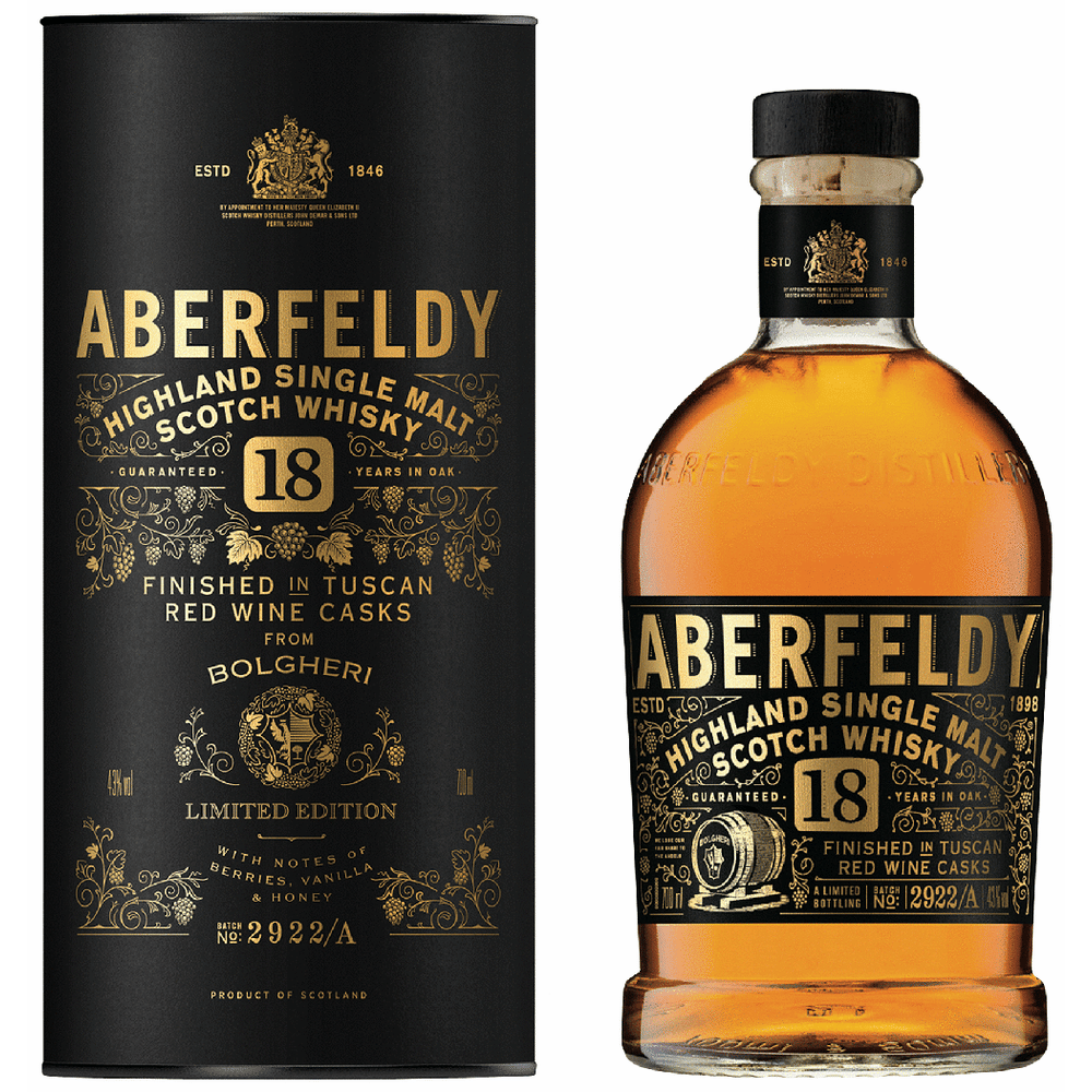 Aberfeldy 18 Yr Boligheri Casks Single Malt Scotch Whisky | Total