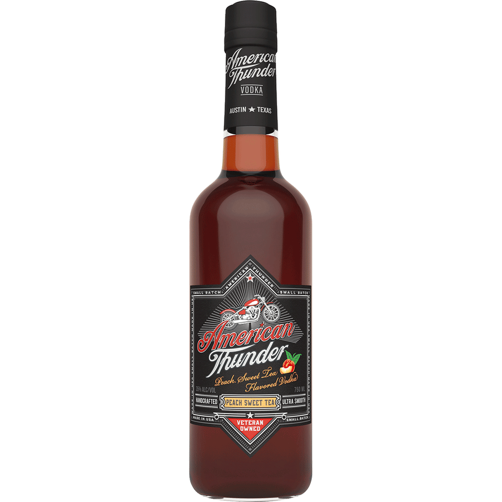 American Thunder Peach Sweet Tea Flavored Vodka