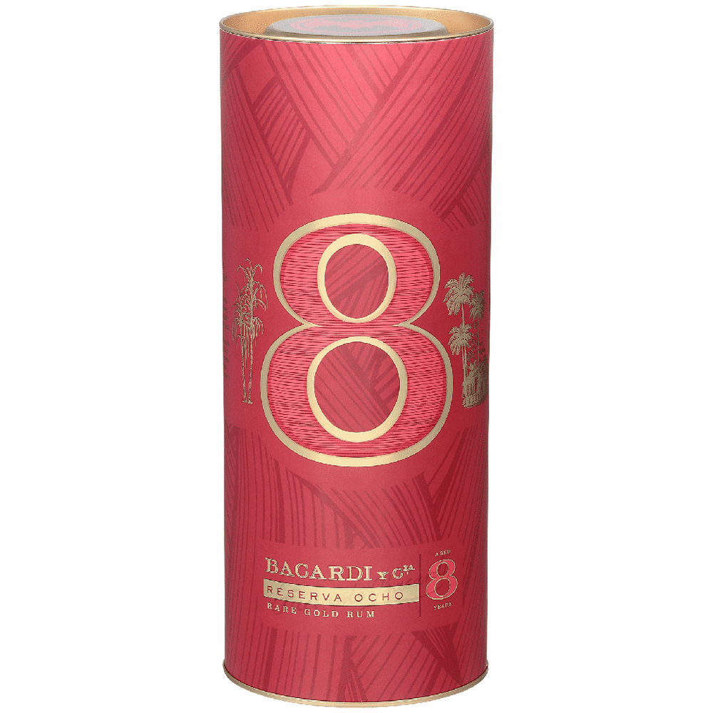 Bacardi Reserva Ocho 8 Year Gold Rum in Sustainable Gift Tin