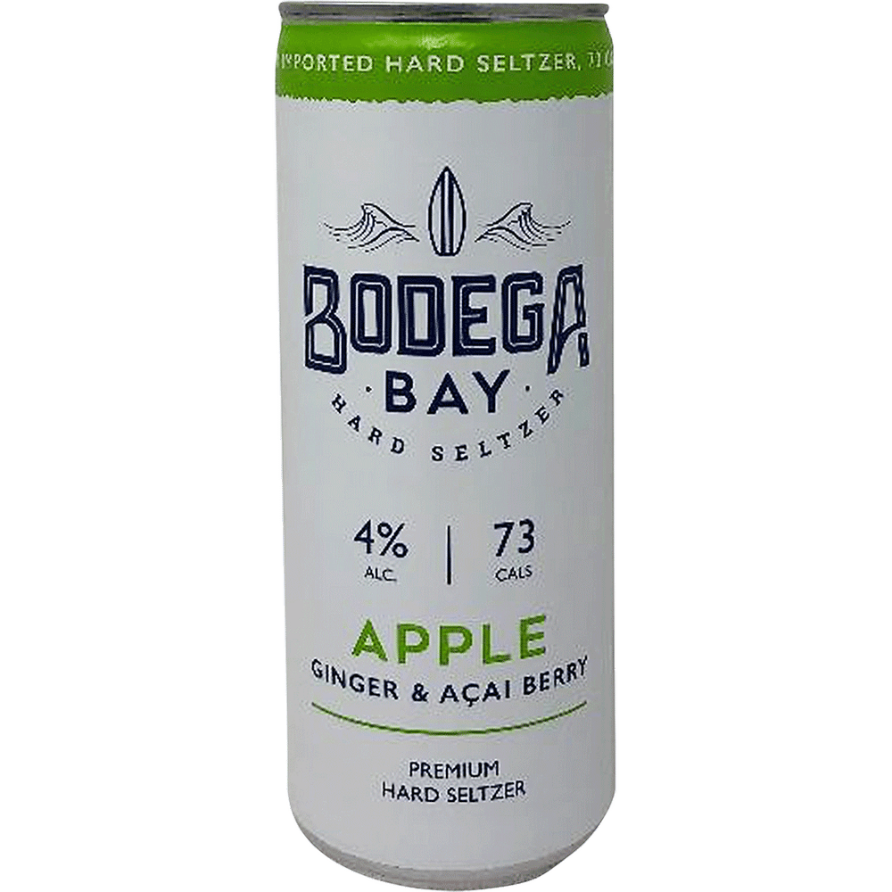 Bodega Bay Apple Ginger Acai Hard Seltzer